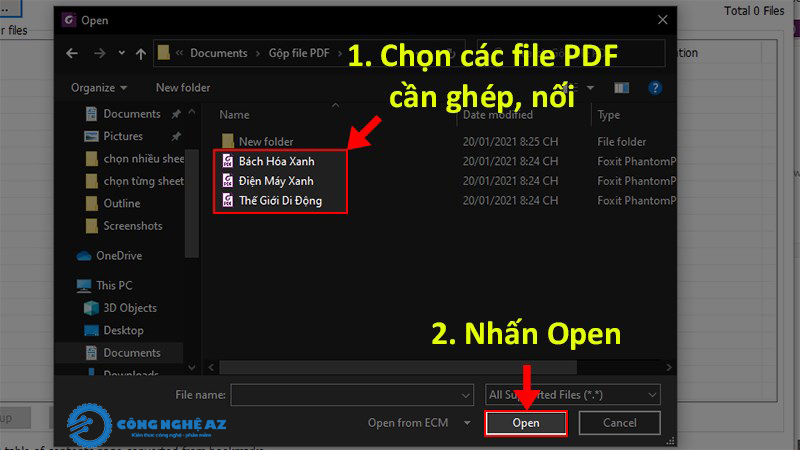 cach ghep file pdf bang foxit reader congngheaz 4