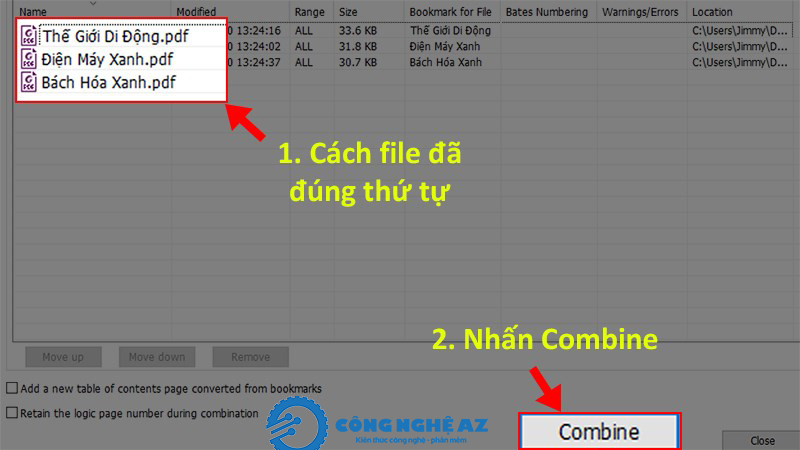 cach ghep file pdf bang foxit reader congngheaz 6