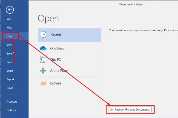 5+ Cách Lấy Lại File Word Chưa Lưu Nhanh Chóng & Đơn Giản Nhất 3 cach lay lai file word chua luu congngheaz 2