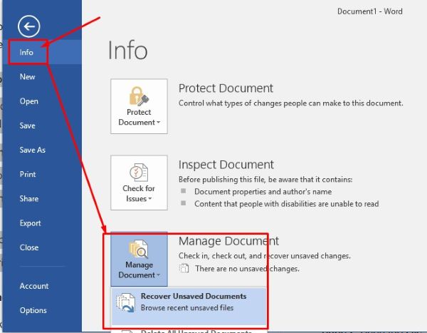 5+ Cách Lấy Lại File Word Chưa Lưu Nhanh Chóng & Đơn Giản Nhất 5 cach lay lai file word chua luu congngheaz 4