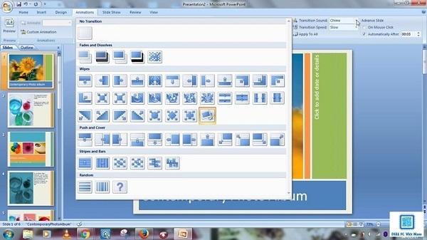 Hướng dẫn cách tạo hiệu ứng trong Powerpoint đơn giản nhất 5 cach tao hieu ung trong powerpoint dellfcvietnam 5