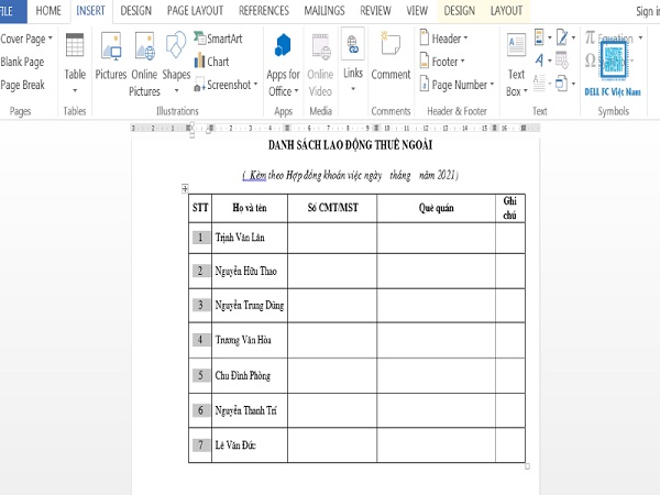 Hướng dẫn cách đánh số thứ tự trong Word đơn giản nhất 3 danh so thu tu trong word dellfcvietnam 4