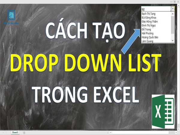 Hướng dẫn cách tạo list trong Excel đơn giản nhất 1 tao list trong excel dellfcvietnam 1