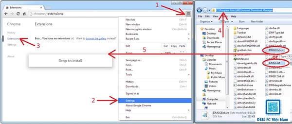 Cách thêm IDM vào Chrome cực kì đơn giản, nhanh chóng 2 them idm vao chrome dellfcvietnam 2