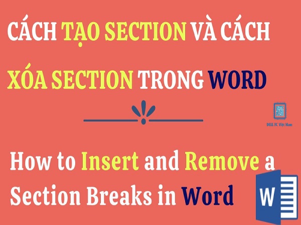 Hướng dẫn cách xóa Section trong Word nhanh chóng nhất 1 xoa section trong word dellfcvietnam 1