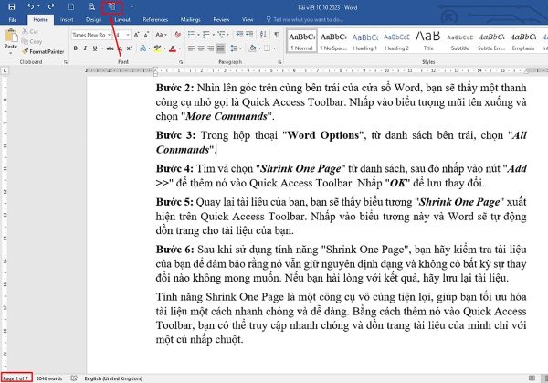 Cách Dồn Trang Trong Word: 5+ Thủ Thuật Đơn Giản Nhất 2025 4 cach don trang trong word congngheaz 3