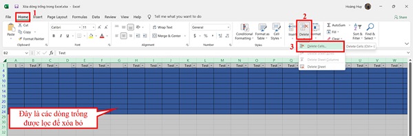 3+ Cách Xóa Dòng Trống Trong Excel Siêu Nhanh Cho Mọi Phiên Bản 6 xoa dong trong trong excel dellfcvietnam 3
