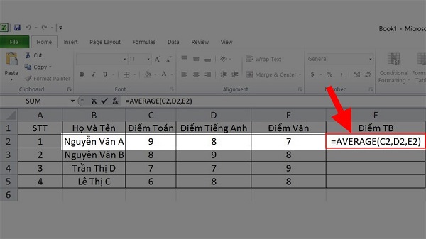 Cách tính trung bình trong Excel nhanh nhất & chi tiết nhất 2025 3 tinh trung binh trong excel dellfcvietnam 2