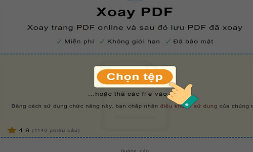 cách xoay file pdf và lưu lại thành file mới