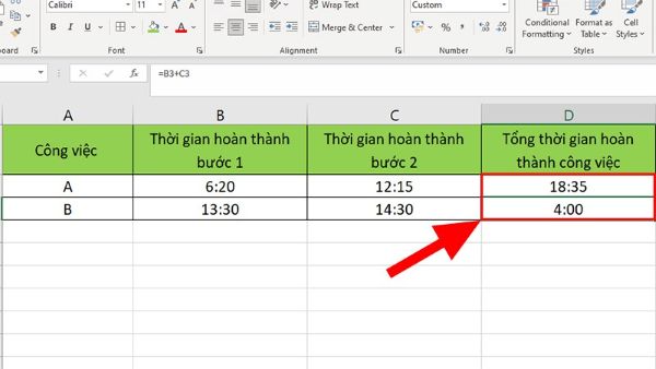 5+ Cách Tính Thời Gian Trong Excel Đơn Giản & Nhanh Chóng 3 cach tinh thoi gian trong excel congngheaz 2