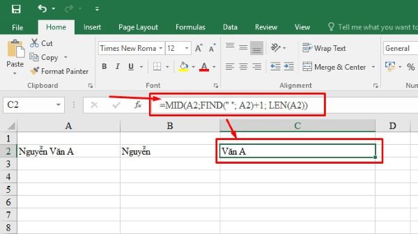 3 Cách Tách Họ Và Tên Trong Excel Nhanh và Chính Xác Nhất 2025 6 cach tach ho va ten trong excel congngheaz 9