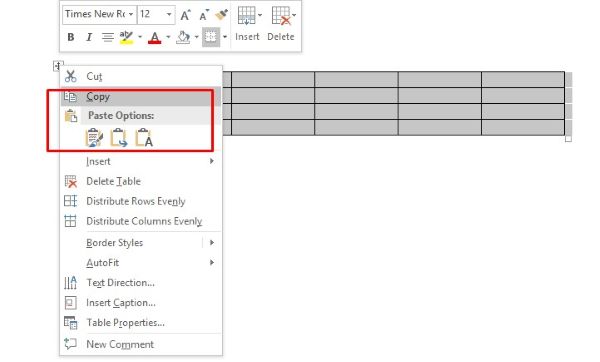 3+ Cách Copy Bảng trong Word Đơn Giản & Nhanh Chóng Nhất 3 cach copy bang trong word congngheaz 1