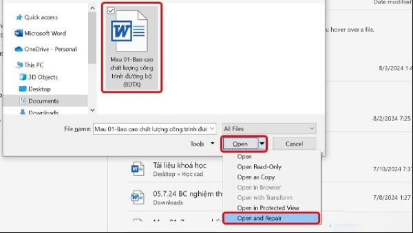 Không Mở Được File Word? 10 Giải Pháp Hiệu Quả Nhất 2025 2 cach fix loi khong mo duoc file word congngheaz 2