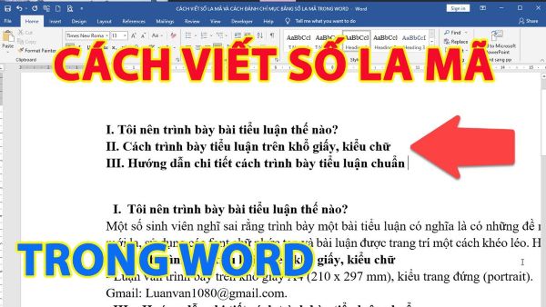 3 Cách Viết Số La Mã Trong Word Cực Đơn Giản Nhất 2025 20 cach viet so la ma trong word congngheaz