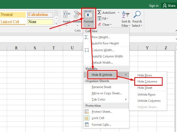 5+ Cách Ẩn Cột Trong Excel Siêu Đơn Giản & Nhanh Chóng 2025 2 cach an cot trong excel congngheaz 1