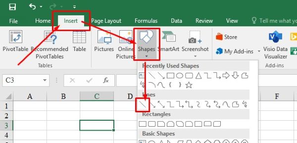 3 Cách Gạch Chéo Ô trong Excel Đơn Giản & Nhanh Chóng 4 cach gach cheo o trong excel congngheaz 2