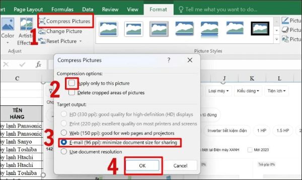 7+ Cách Giảm Dung Lượng File Excel Nhanh Chóng & Hiệu Quả Nhất 2025 2 cach giam dung luong file excel congngheaz 2