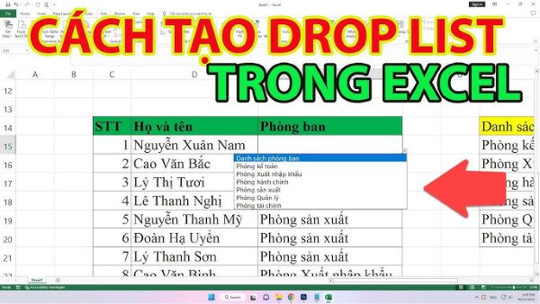 3+ Cách Tạo Drop List Trong Excel Đơn Giản Nhất 2025 1 cach tao drop list trong excel congngheaz
