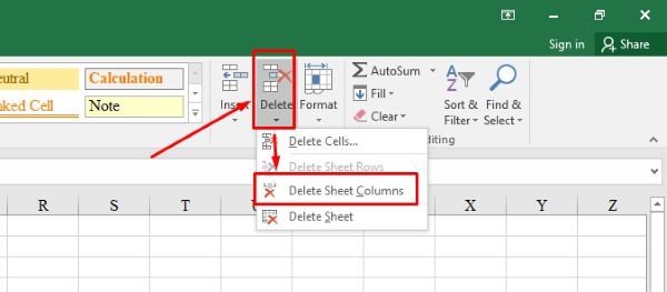 3 Cách Xóa Cột Trong Excel Siêu Nhanh Cho Mọi Phiên Bản 2025 3 cach xoa cot trong excel congngheaz 2