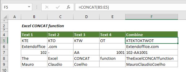 ham noi chuoi trong excel congngheaz 4