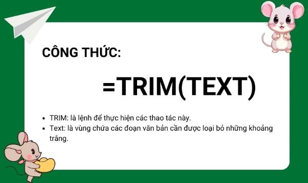 Hàm TRIM trong Excel: 5 Bước Loại Bỏ Khoảng Trắng Thừa 1 ham trim trong excel congngheaz 1