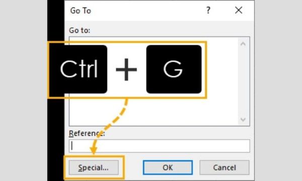 ctrl g trong excel congngheaz 1