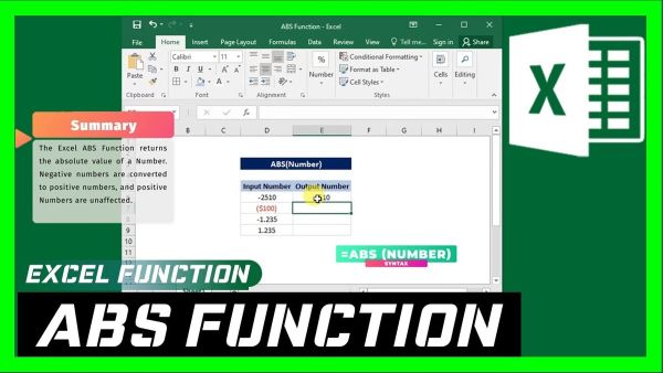 Hàm ABS trong Excel: 5 Bước Tính Giá Trị Tuyệt Đối Dễ Dàng 1 ham abs trong excel congngheaz 1