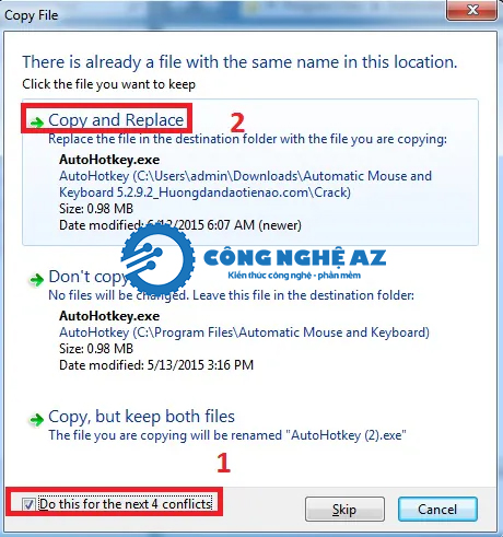 huong dan cai dat automatic mouse and keyboard congngheaz 8