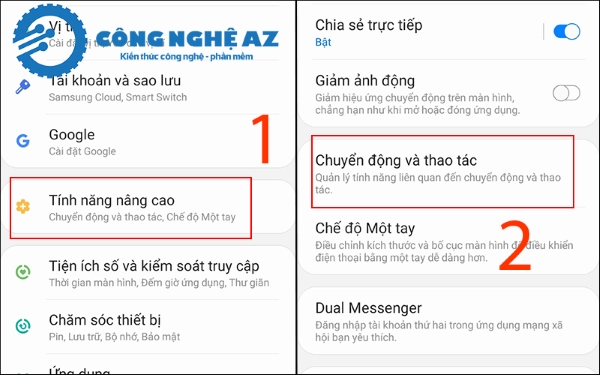 Cách cài đặt nhấn 2 lần mở màn hình SamSung chi tiết, đơn giản 2025 1 cach cai dat nhan 2 lan mo man hinh samsung congngheaz 1