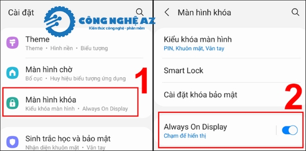 Cách cài đặt nhấn 2 lần mở màn hình SamSung chi tiết, đơn giản 2025 2 cach cai dat nhan 2 lan mo man hinh samsung congngheaz 2