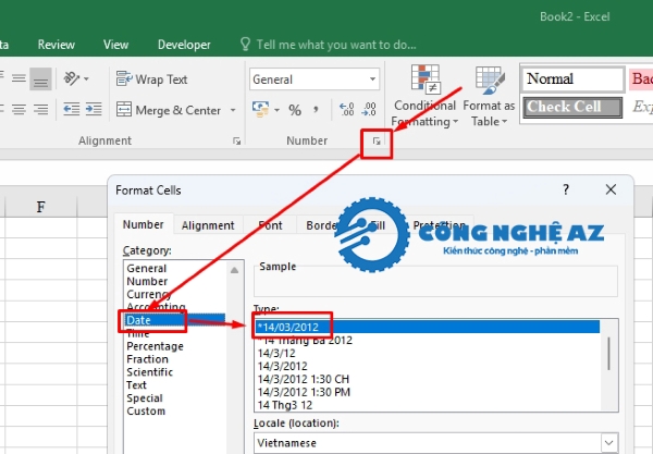 cach dung ham now trong excel congngheaz