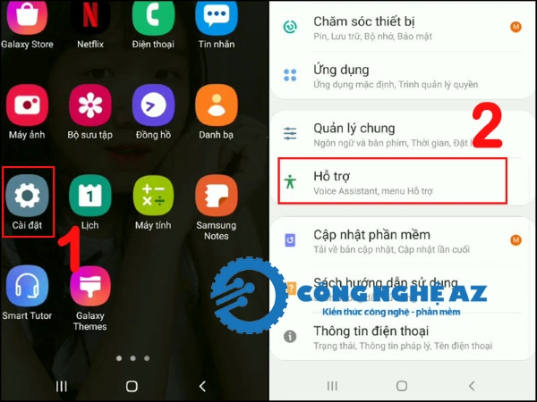cach tat che do man hinh den trang samsung congngheaz 2