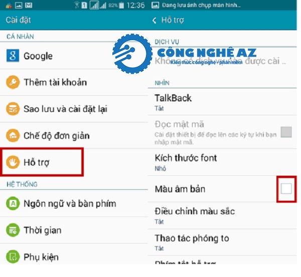 cach tat che do man hinh den trang samsung congngheaz 3
