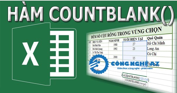 cu phap cua ham countblank trong excel congngheaz