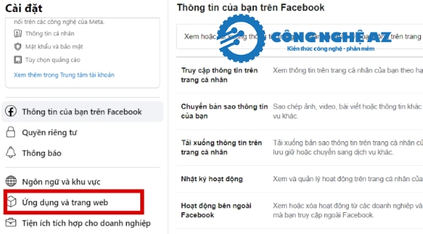 Cách hủy liên kết Tiktok với Facebook trong 30s (Tránh mất Nick) 2025 7 cach huy lien ket facebook voi tiktok congngheaz 6