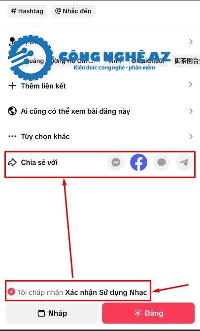 cach lien ket tiktok voi facebook congngheaz 2