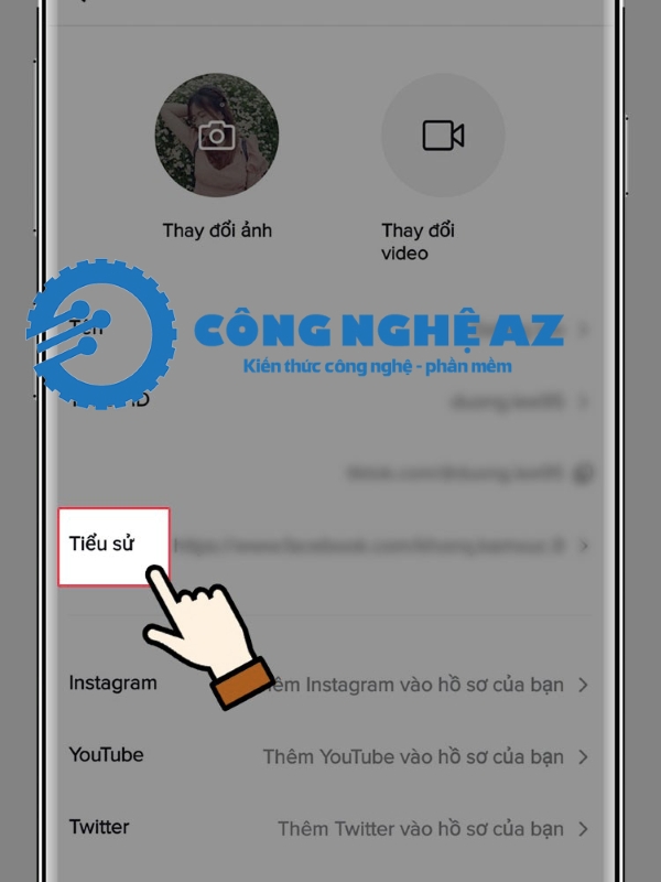 cach lien ket tiktok voi facebook congngheaz 8