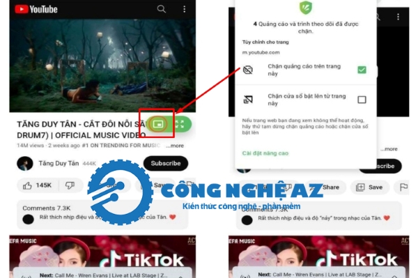 cach nghe nhac youtube tat man hinh android ios congngheaz 3