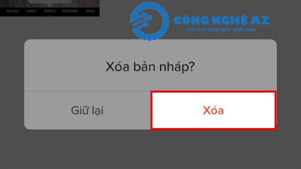 cach xoa ban nhap tren tiktok congngheaz 4