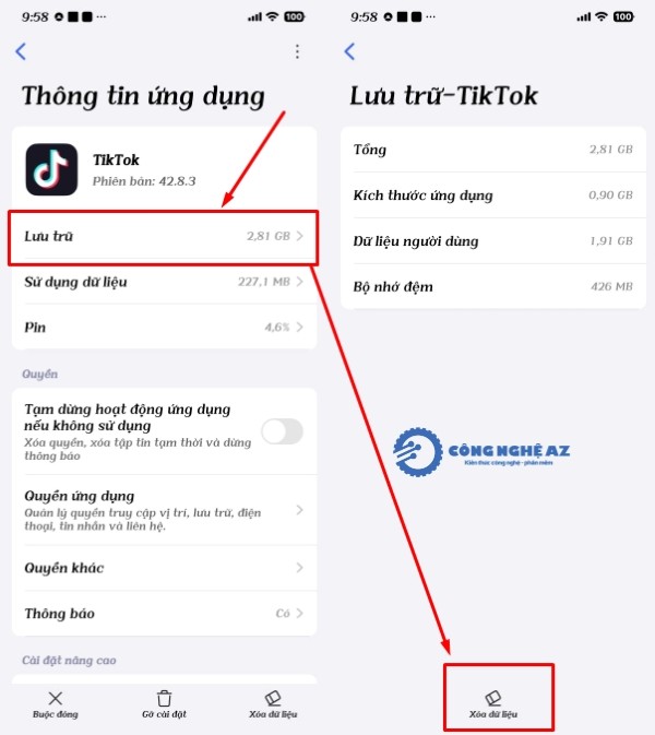cach xoa ban nhap tren tiktok congngheaz 6